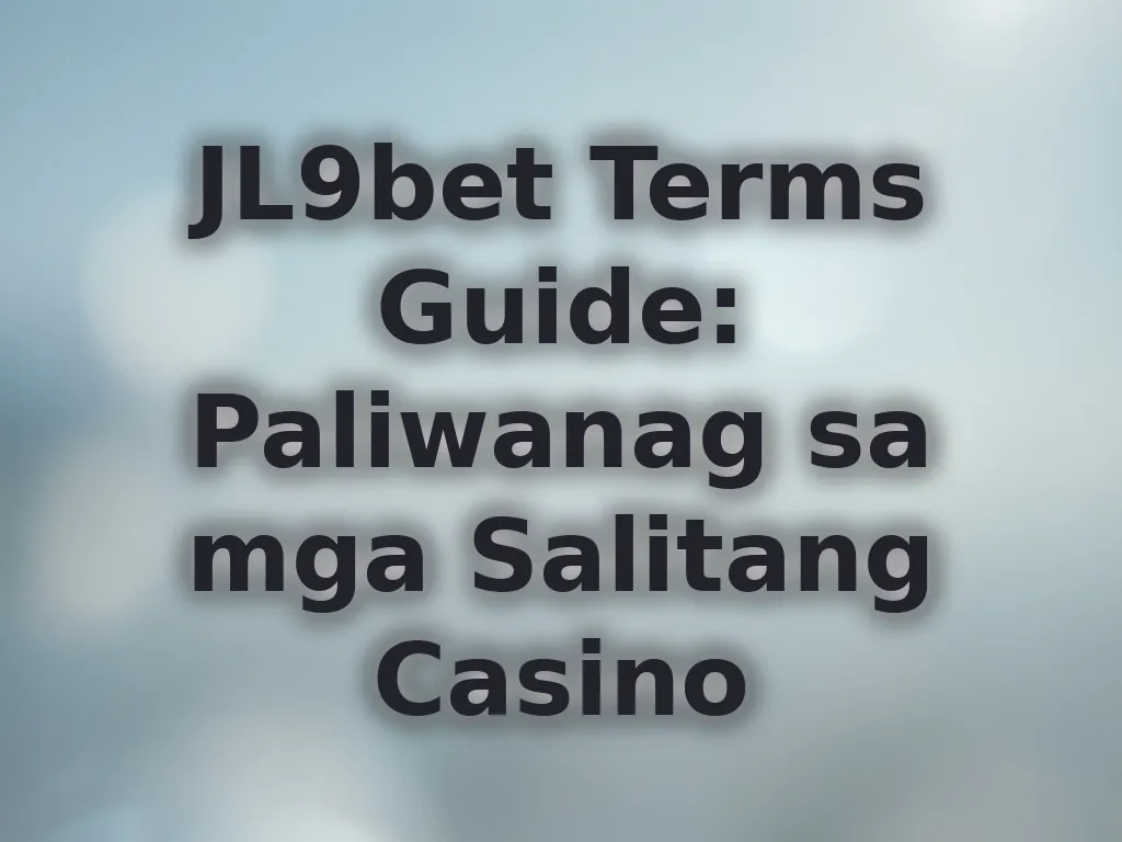 Gabay sa mga terms ng casino
